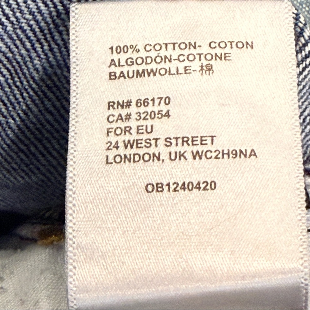 BDG Urban Outfitters Cowboy Jean High Rise Straight Leg Medium Wash Size 26 - Picture 9 of 9